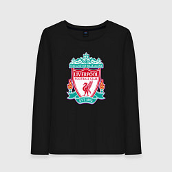 Лонгслив хлопковый женский Liverpool fc sport collection, цвет: черный