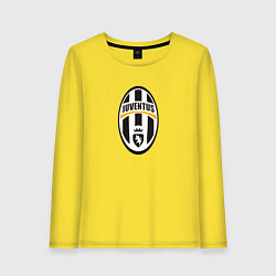 Лонгслив хлопковый женский Juventus sport fc, цвет: желтый