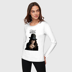 Лонгслив хлопковый женский Ozzy Osbourne fist, цвет: белый — фото 2