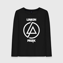 Лонгслив хлопковый женский Linkin Park logo, цвет: черный