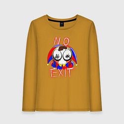 Лонгслив хлопковый женский No exit Pomni, цвет: горчичный