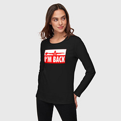 Лонгслив хлопковый женский Возвращение Джордана, цвет: черный — фото 2