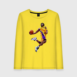 Лонгслив хлопковый женский Kobe Bryant dunk, цвет: желтый