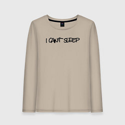 Женский лонгслив I cant sleep
