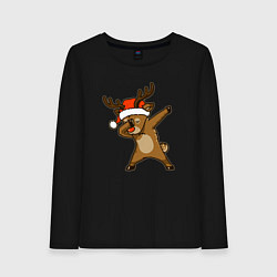 Женский лонгслив Dabbing deer