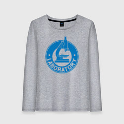 Лонгслив хлопковый женский Laboratory, цвет: меланж