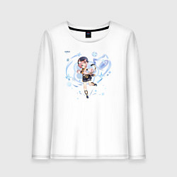 Лонгслив хлопковый женский Диона из Геншин Импакт, цвет: белый