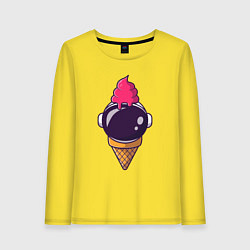 Женский лонгслив Космическое мороженое