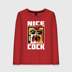 Женский лонгслив Nice cock