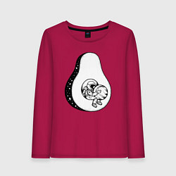 Женский лонгслив Космическое авокадо