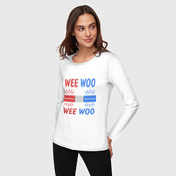 Лонгслив хлопковый женский Wee woo, цвет: белый — фото 2