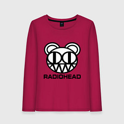 Женский лонгслив Radiohead logo bear