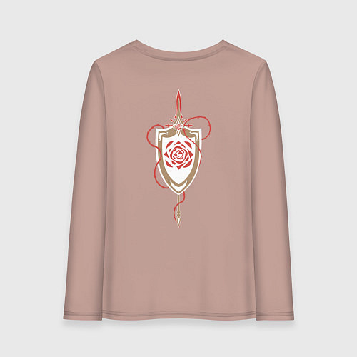 Женский лонгслив Защитник красоты / Пыльно-розовый – фото 2