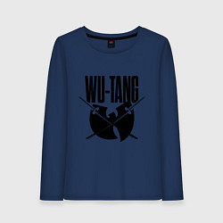 Лонгслив хлопковый женский Wu tang catana, цвет: тёмно-синий
