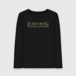 Лонгслив хлопковый женский Elden ring shadow of the erdtree logo, цвет: черный