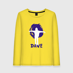 Лонгслив хлопковый женский Dave Gahan - Devotional, цвет: желтый