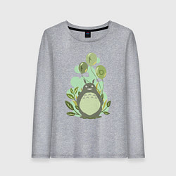 Женский лонгслив Green Totoro