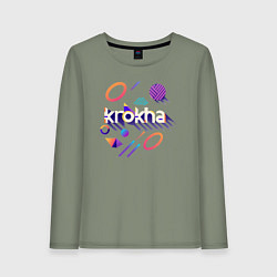 Лонгслив хлопковый женский Кроха, цвет: авокадо