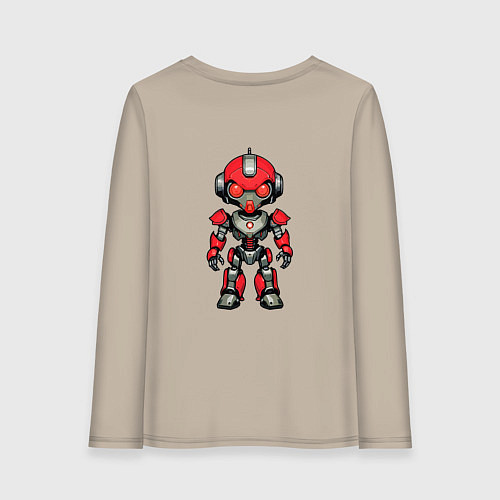 Женский лонгслив The Red robot / Миндальный – фото 2