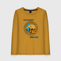 Женский лонгслив Everything transient music eternal