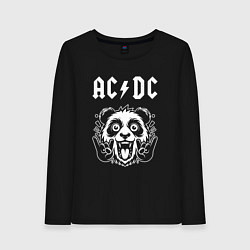 Женский лонгслив AC DC rock panda