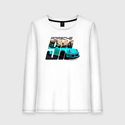 Женский лонгслив Немецкий спортивный автомобиль Порше