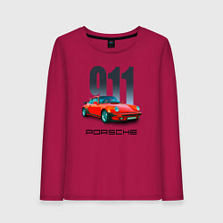 Женский лонгслив Porsche 911 спортивный немецкий автомобиль