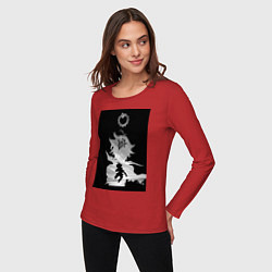 Лонгслив хлопковый женский Семь смертных грехов Мелиодас, цвет: красный — фото 2
