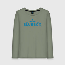 Лонгслив хлопковый женский Доктор Кто Bluebox, цвет: авокадо