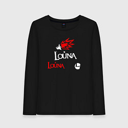Лонгслив хлопковый женский Louna Louna, цвет: черный