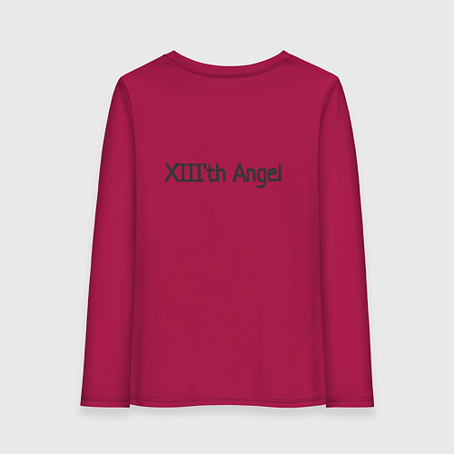 Женский лонгслив XIIIth angel спина / Маджента – фото 2