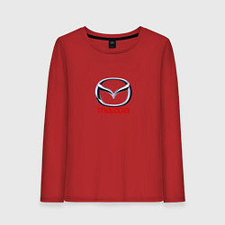 Женский лонгслив Mazda logo