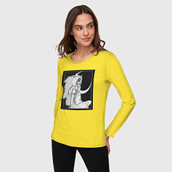 Лонгслив хлопковый женский Принцесса Сан, цвет: желтый — фото 2
