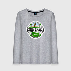 Лонгслив хлопковый женский Saudi Arabia, цвет: меланж