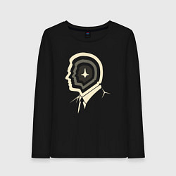 Лонгслив хлопковый женский Дикаприо - Начало, цвет: черный