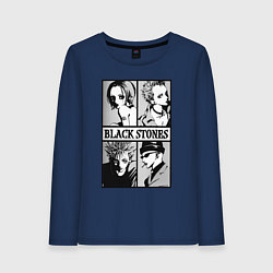 Лонгслив хлопковый женский Нана Осаки, цвет: тёмно-синий