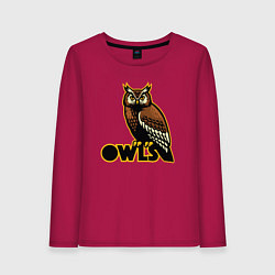 Женский лонгслив Owls