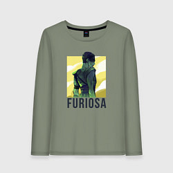 Лонгслив хлопковый женский Фуриоса, цвет: авокадо