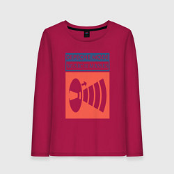 Лонгслив хлопковый женский Depeche Mode - Music for the masses merch, цвет: маджента