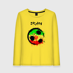 Лонгслив хлопковый женский Сборная Ирана, цвет: желтый