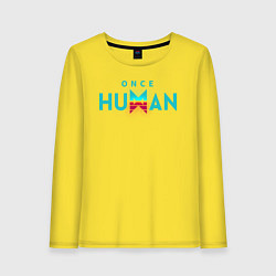 Женский лонгслив Once human logo