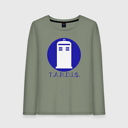 Женский лонгслив Blue tardis