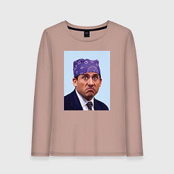 Женский лонгслив Michael Scott - Prison mike the office meme