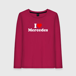 Женский лонгслив I love Mercedes