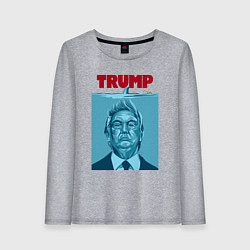Женский лонгслив Трамп - челюсти