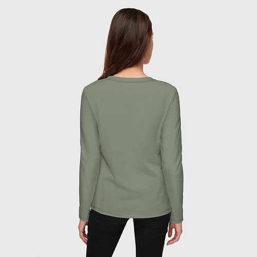 Женский лонгслив Цветной символ квадробика / Авокадо – фото 4