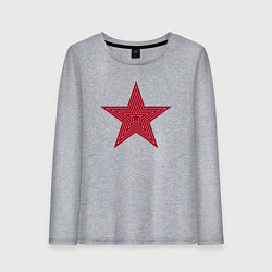 Женский лонгслив USSR red star