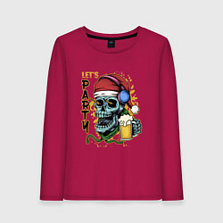 Женский лонгслив Skull Santa