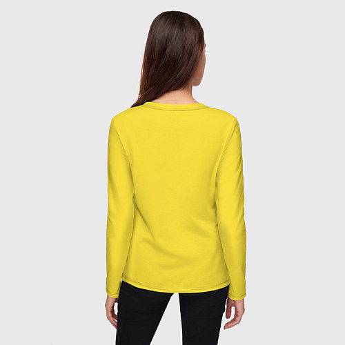 Женский лонгслив Слишком быстрый для тебя / Желтый – фото 4