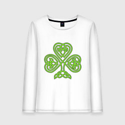Женский лонгслив Кельтский клевер